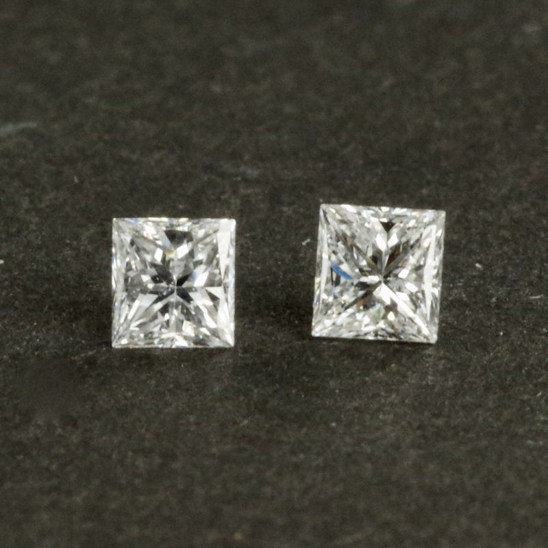 ダイヤモンド プリンセスカット 平均0.170ct ４月誕生石　メイン写真