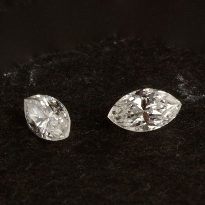 マーキスダイヤモンド 平均0.11ct ４月誕生石　別の角度写真